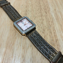 Load image into Gallery viewer, Colleen Lopez CL Lady Gold Tone Mosaic Dial Analog Quartz Watch Hour~New Battery
