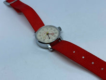 Load image into Gallery viewer, Vintage Sharp Time Teacher Lady Silver Red Japan Hand-Wind Mechanical Watch Hour
