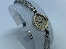 Load image into Gallery viewer, Vintage Wyler Lady Silver Cocktail Stretch Swiss Hand-Wind Mechanical Watch Hour
