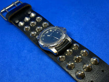 Load image into Gallery viewer, Wrangler Men Studded Bund Band Moving Bezel Analog Quartz Watch Hour~New Battery
