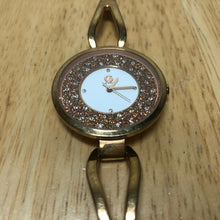 Load image into Gallery viewer, G By GUESS Lady Rose Gold Tone Rhinestone Analog Quartz Watch Hours~New Batt
