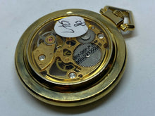 Load image into Gallery viewer, Vintage Cardini Gold Tone Skeleton Roman Hand-Wind Mechanical Pocket Watch Hours
