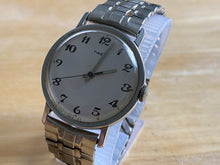 Load image into Gallery viewer, Vintage Timex Mercury Mens Silver White Hand-Wind Stretch Band Mechanical Watch Hours
