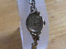 Load image into Gallery viewer, Vintage Bulova Lady 4 real Diamonds Silver Cocktail Analog Quartz Watch Hours~New Battery
