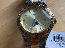 Load image into Gallery viewer, Unused Remix Baird Mens 30m All Steel Dual Tone Analog Quartz Watch Hours~Date~New Battery
